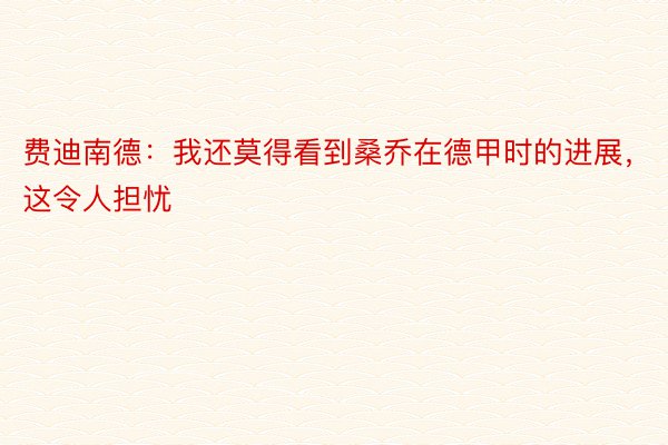 费迪南德：我还莫得看到桑乔在德甲时的进展，这令人担忧